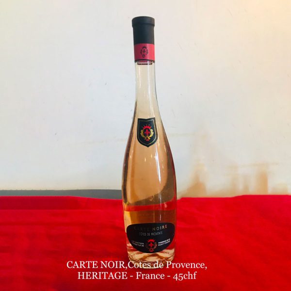 CARTE NOIR, Cotes de Provence, HERITAGE (France)